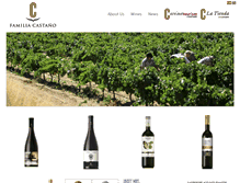 Tablet Screenshot of bodegascastano.com